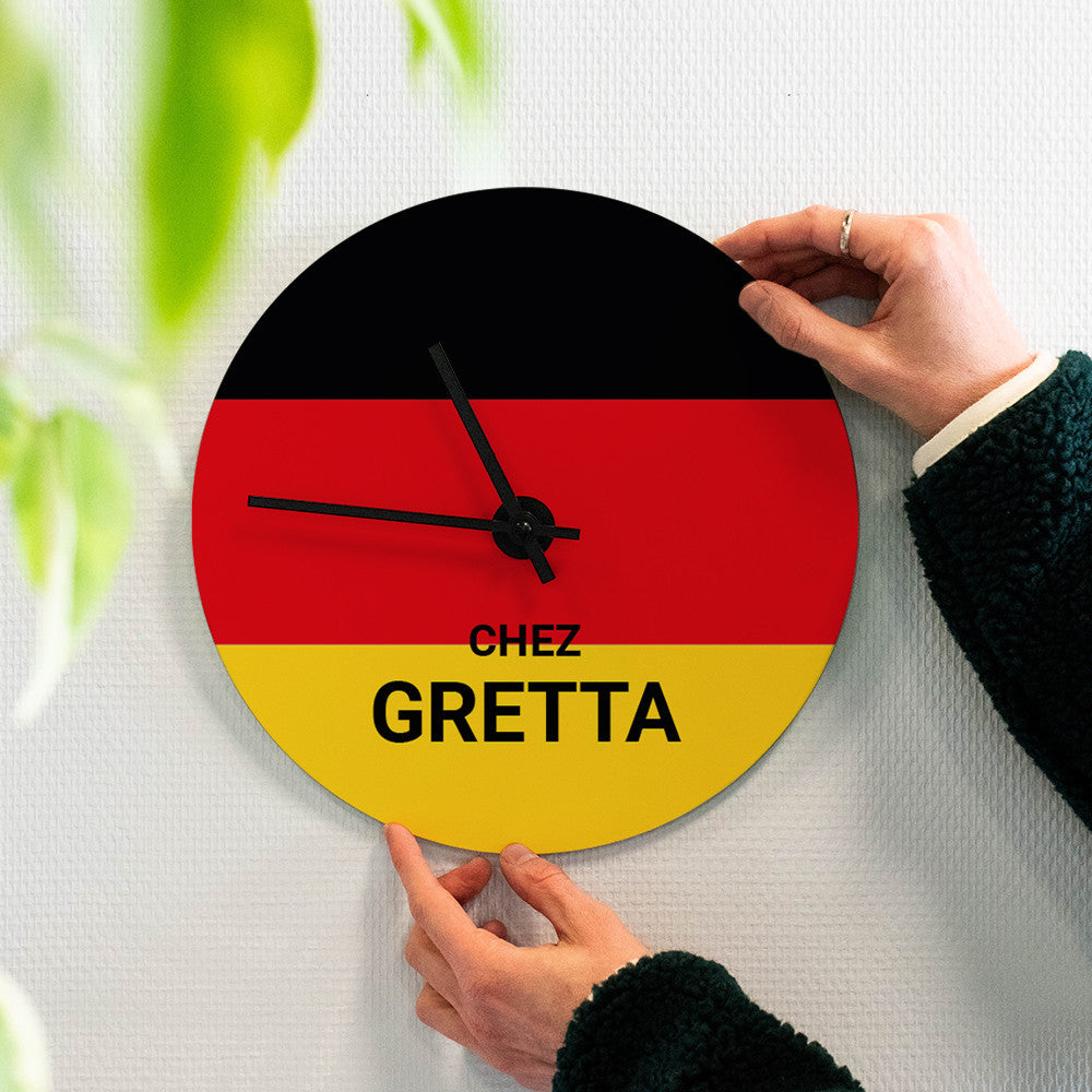 Horloge Murale Allemagne à Personnaliser - Horloge Originale