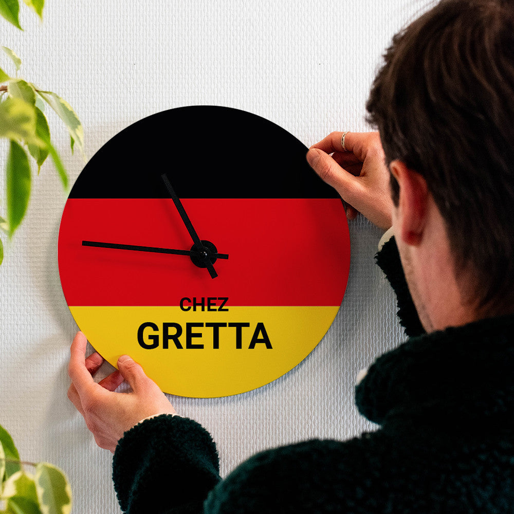 Horloge Murale Allemagne à Personnaliser - Horloge Originale