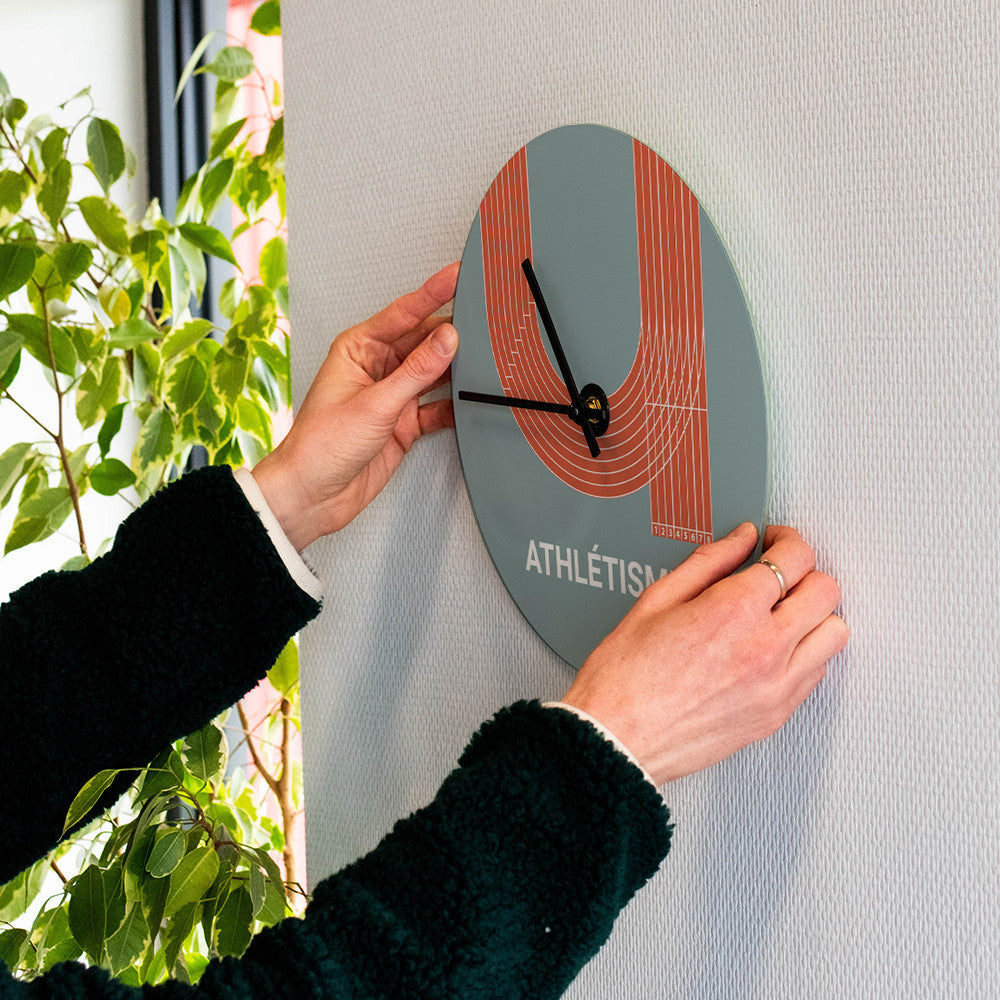 Horloge Murale Athlétisme à Personnaliser - Horloge Originale