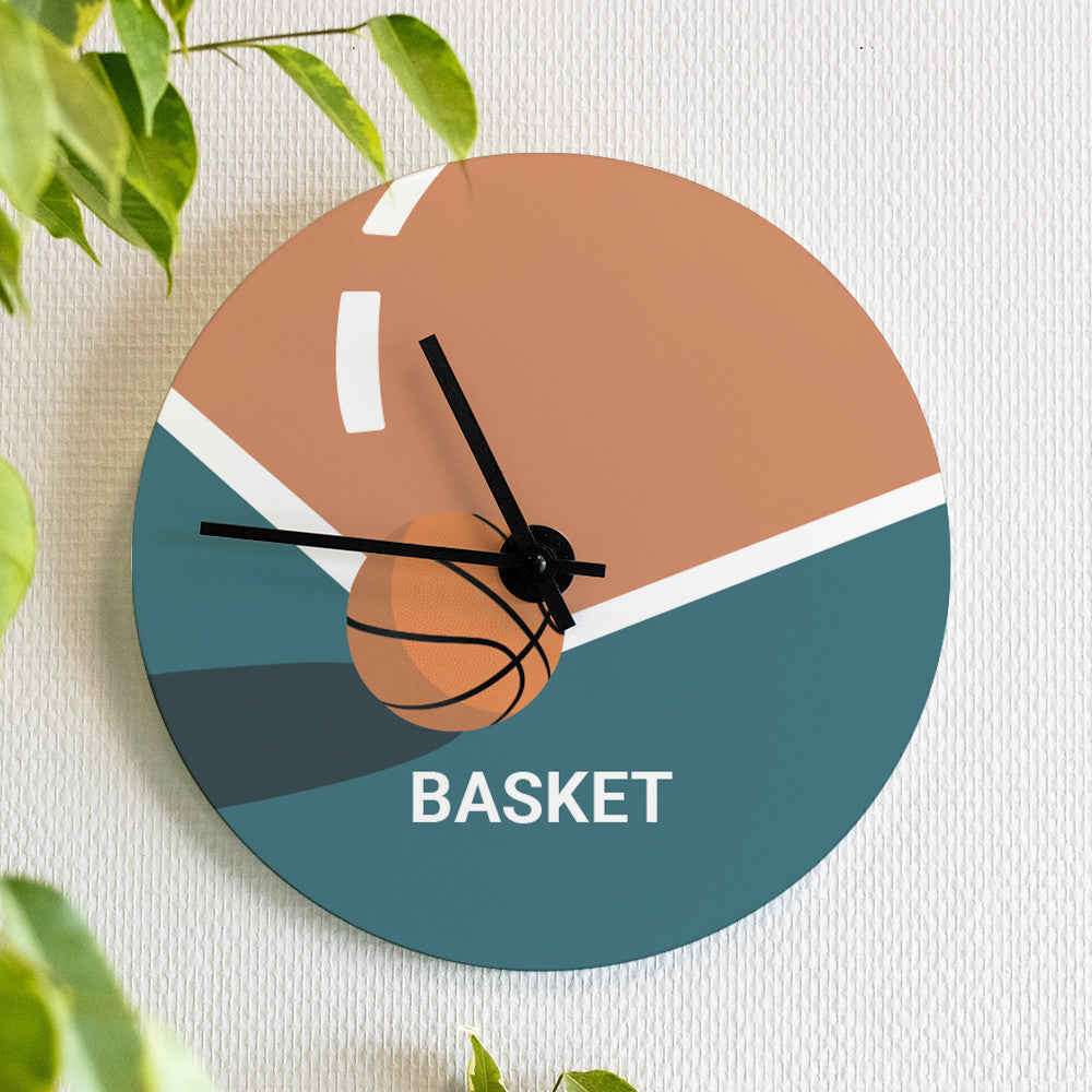 Horloge Murale Basketball à Personnaliser - Horloge Originale