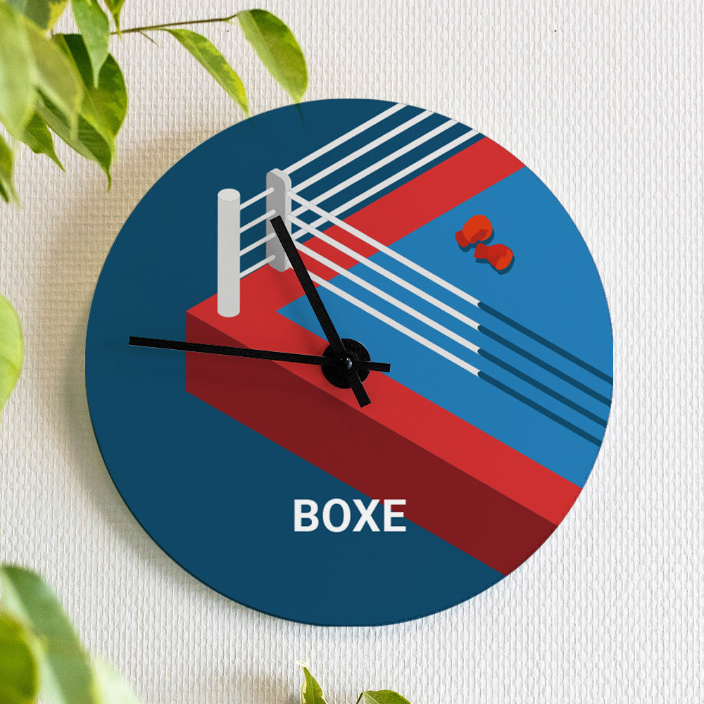 Horloge Murale Boxe à Personnaliser - Horloge Originale