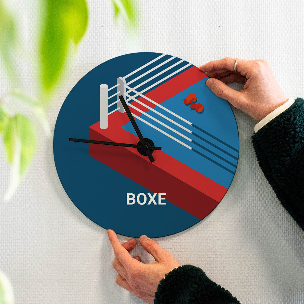 Horloge Murale Boxe à Personnaliser - Horloge Originale