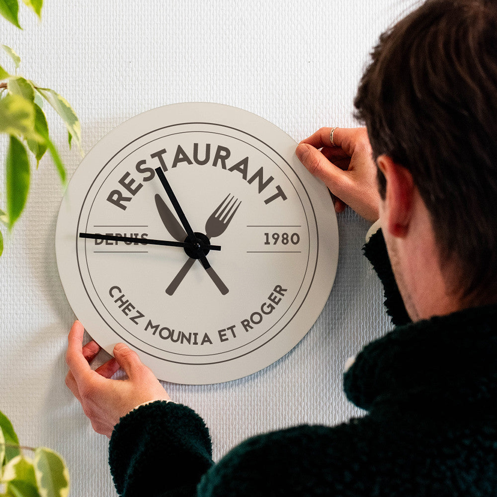 Horloge Murale Cuisine à Personnaliser - Horloge Originale