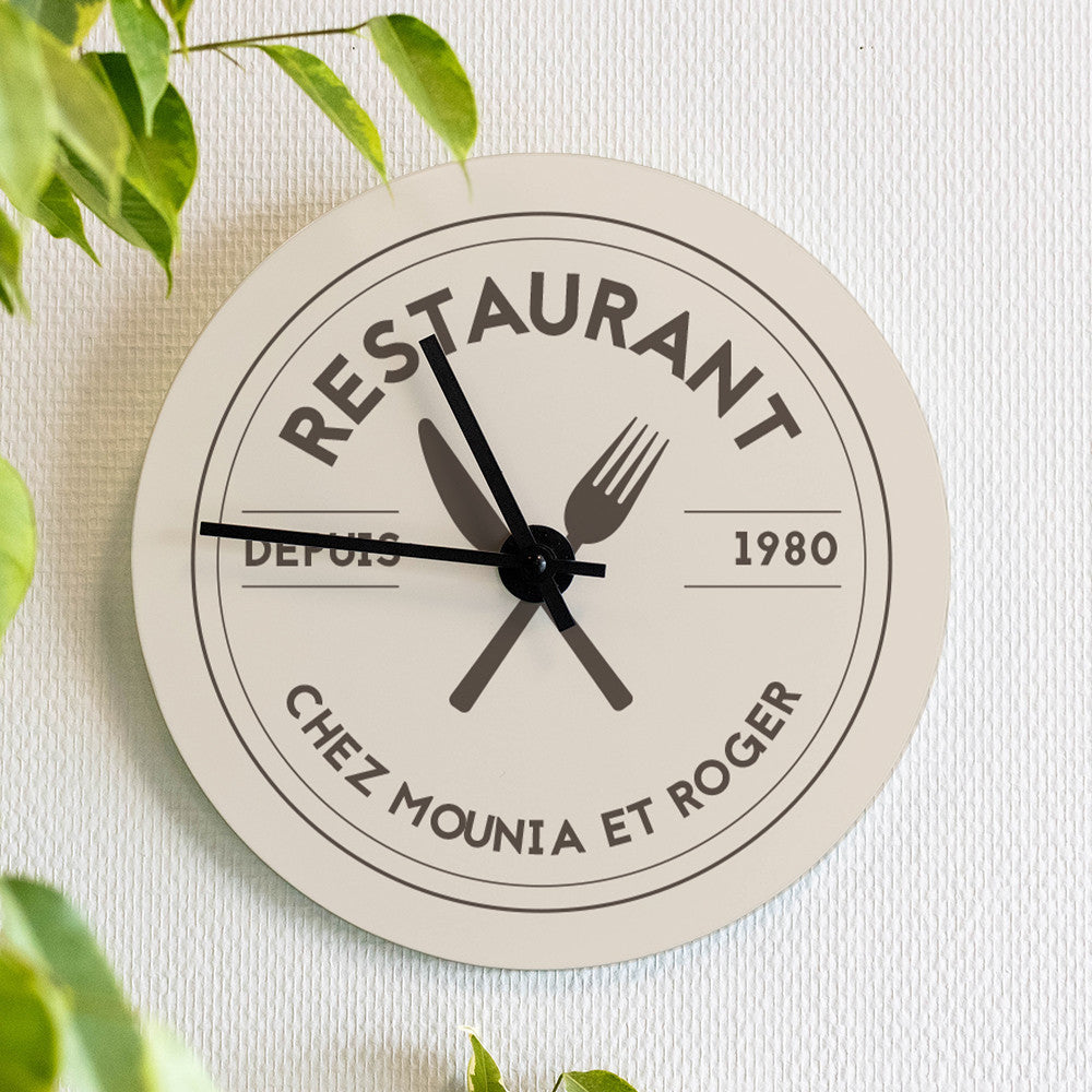 Horloge Murale Cuisine à Personnaliser - Horloge Originale