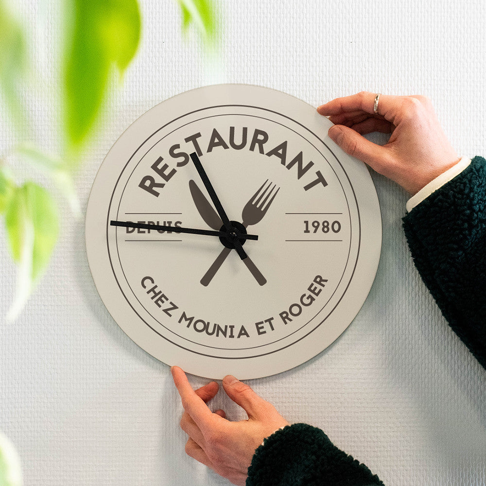 Horloge Murale Cuisine à Personnaliser - Horloge Originale