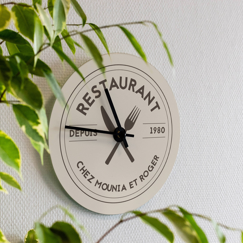 Horloge Murale Cuisine à Personnaliser - Horloge Originale