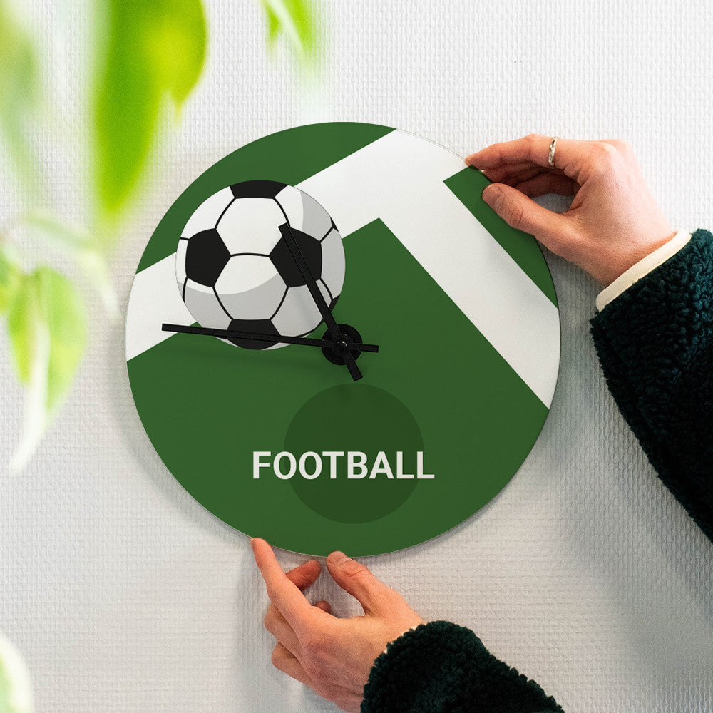 Horloge Murale Football à Personnaliser - Horloge Originale