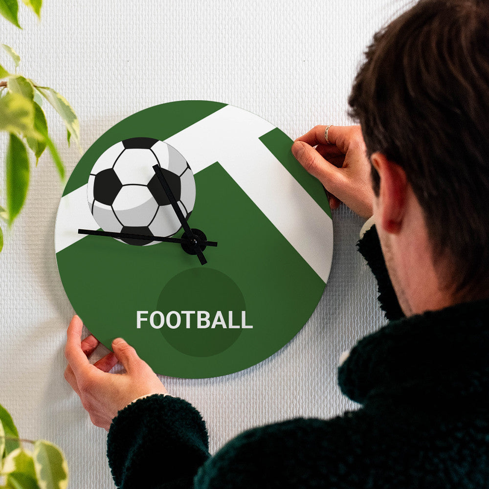 Horloge Murale Football à Personnaliser - Horloge Originale
