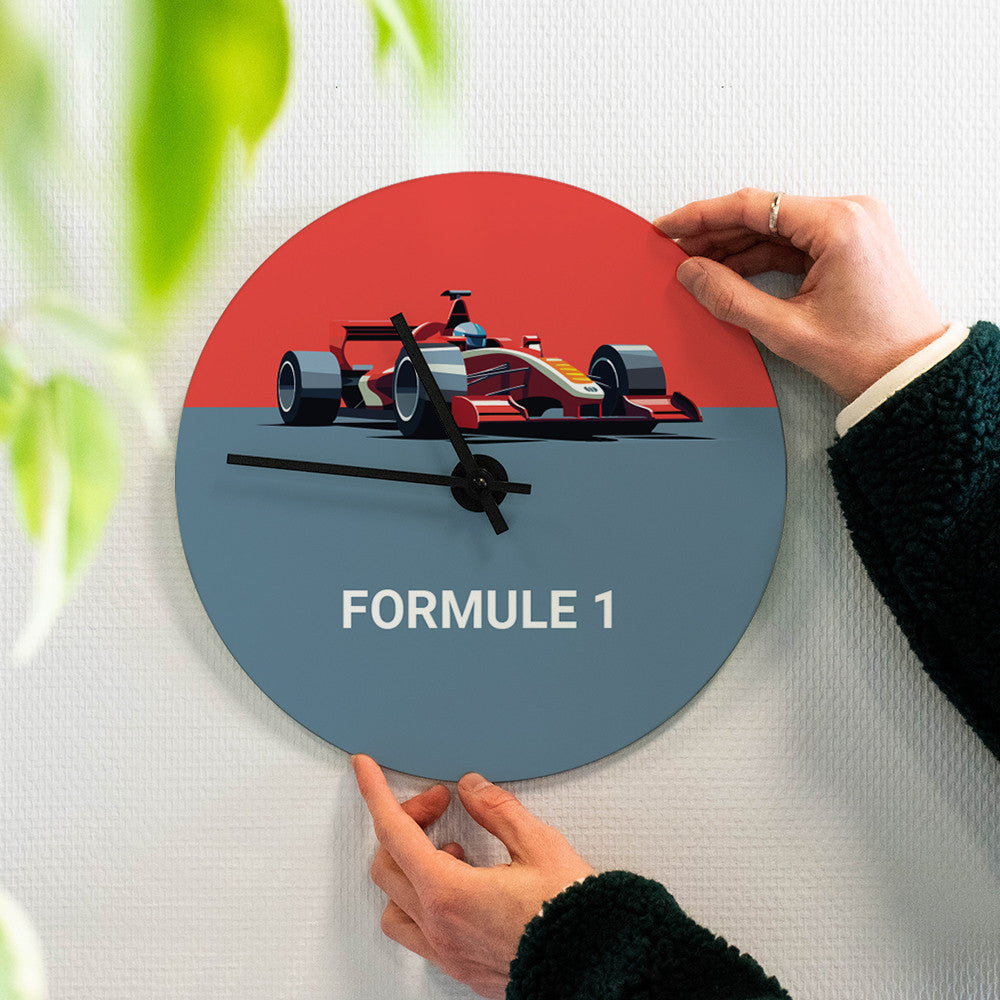 Horloge Murale Formule 1 à Personnaliser - Horloge Originale