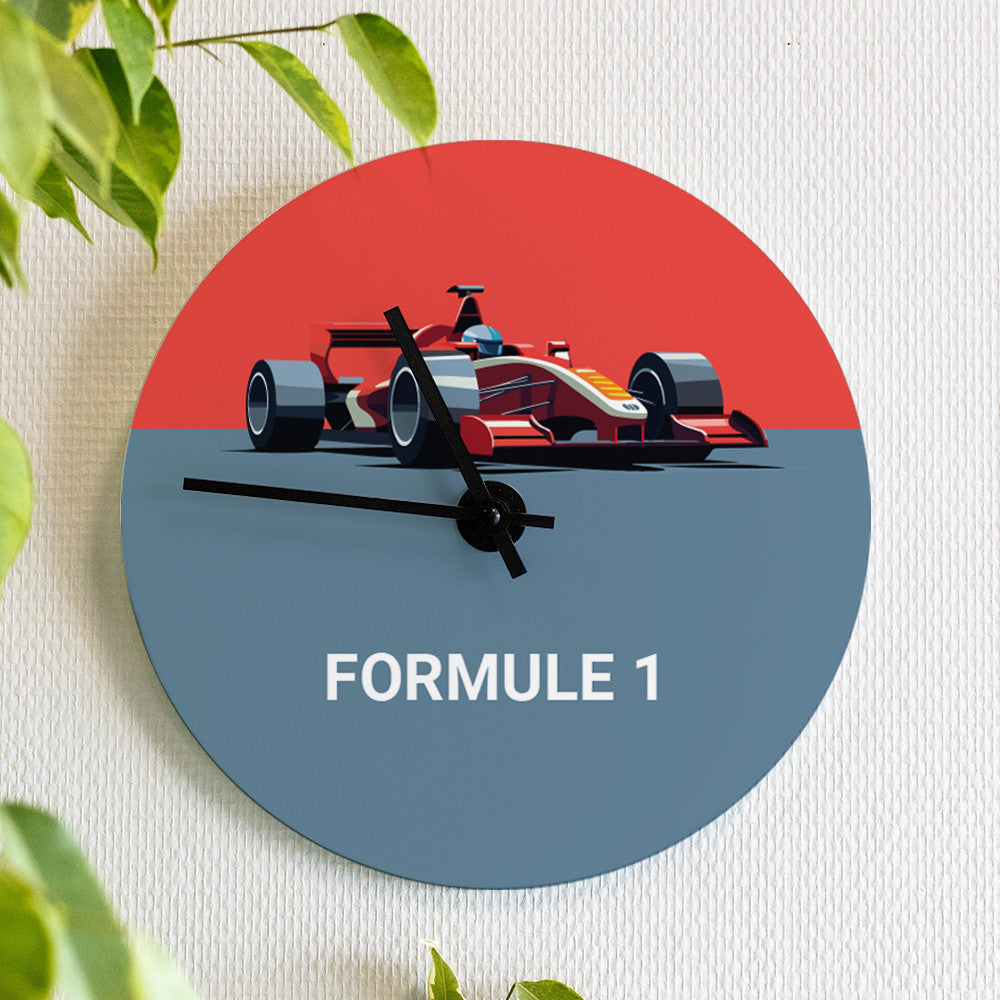 Horloge Murale Formule 1 à Personnaliser - Horloge Originale