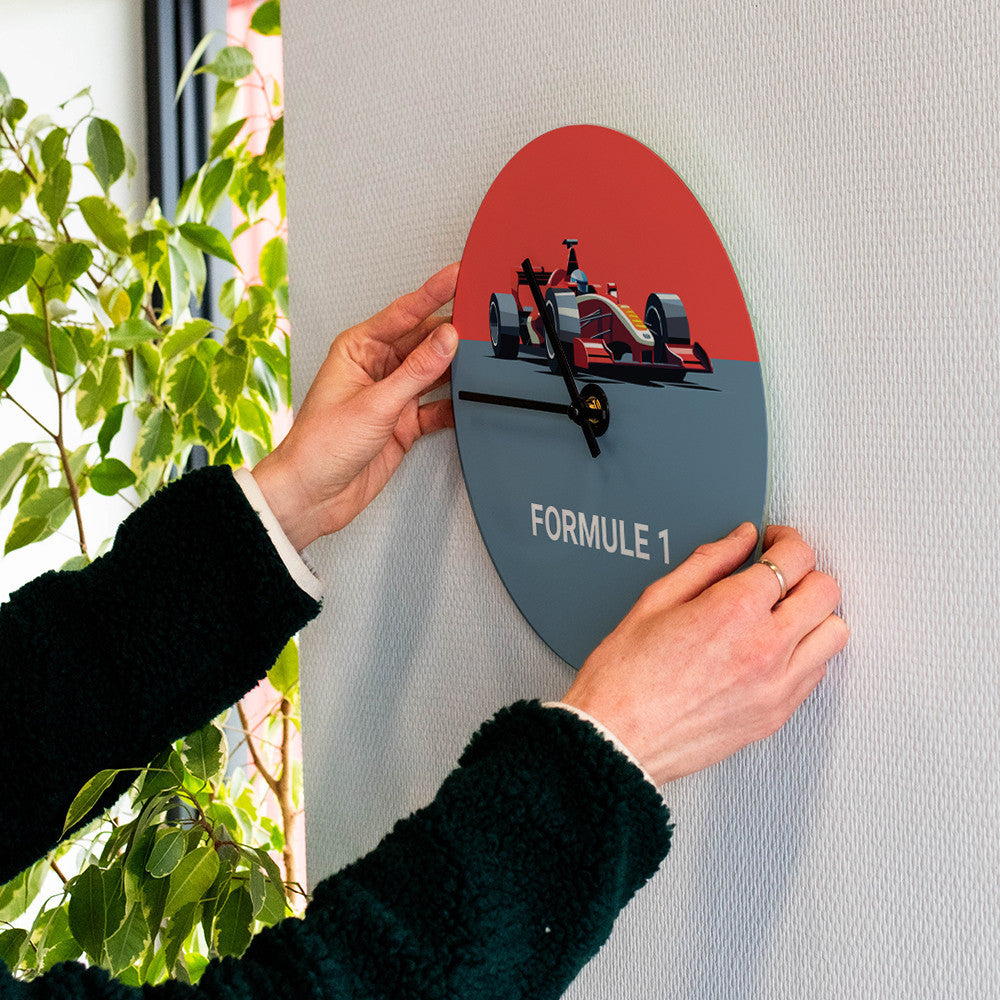 Horloge Murale Formule 1 à Personnaliser - Horloge Originale