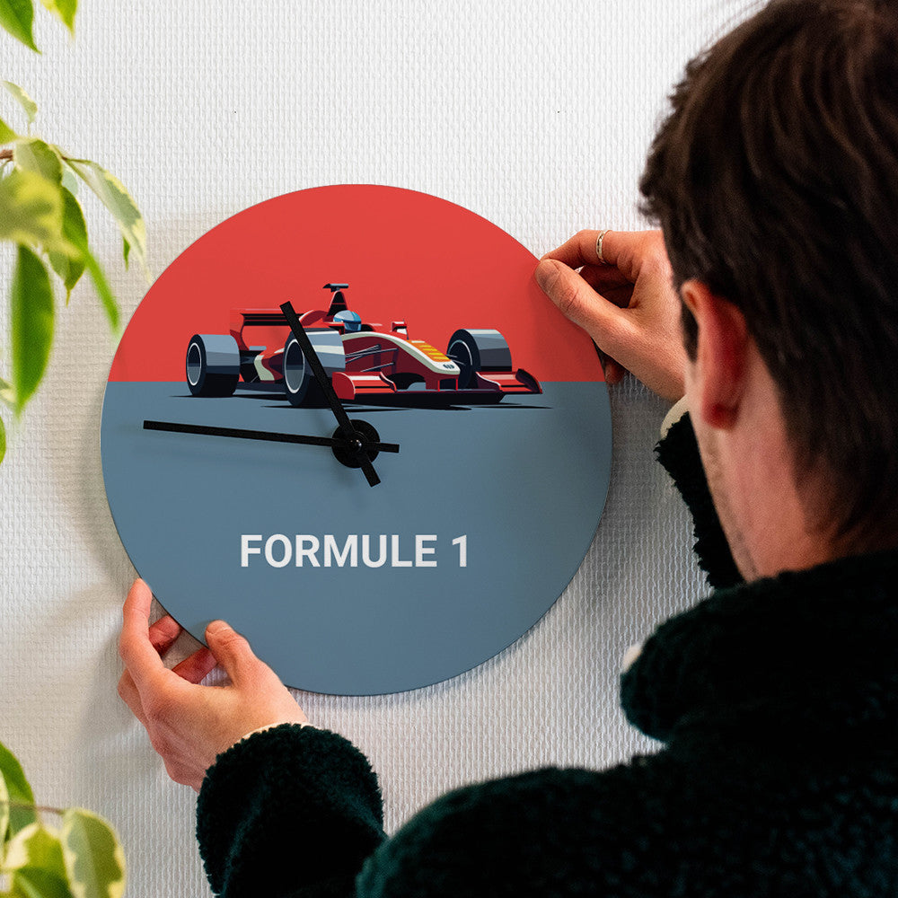 Horloge Murale Formule 1 à Personnaliser - Horloge Originale