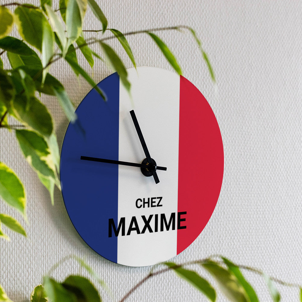 Horloge Murale France à Personnaliser - Horloge Originale