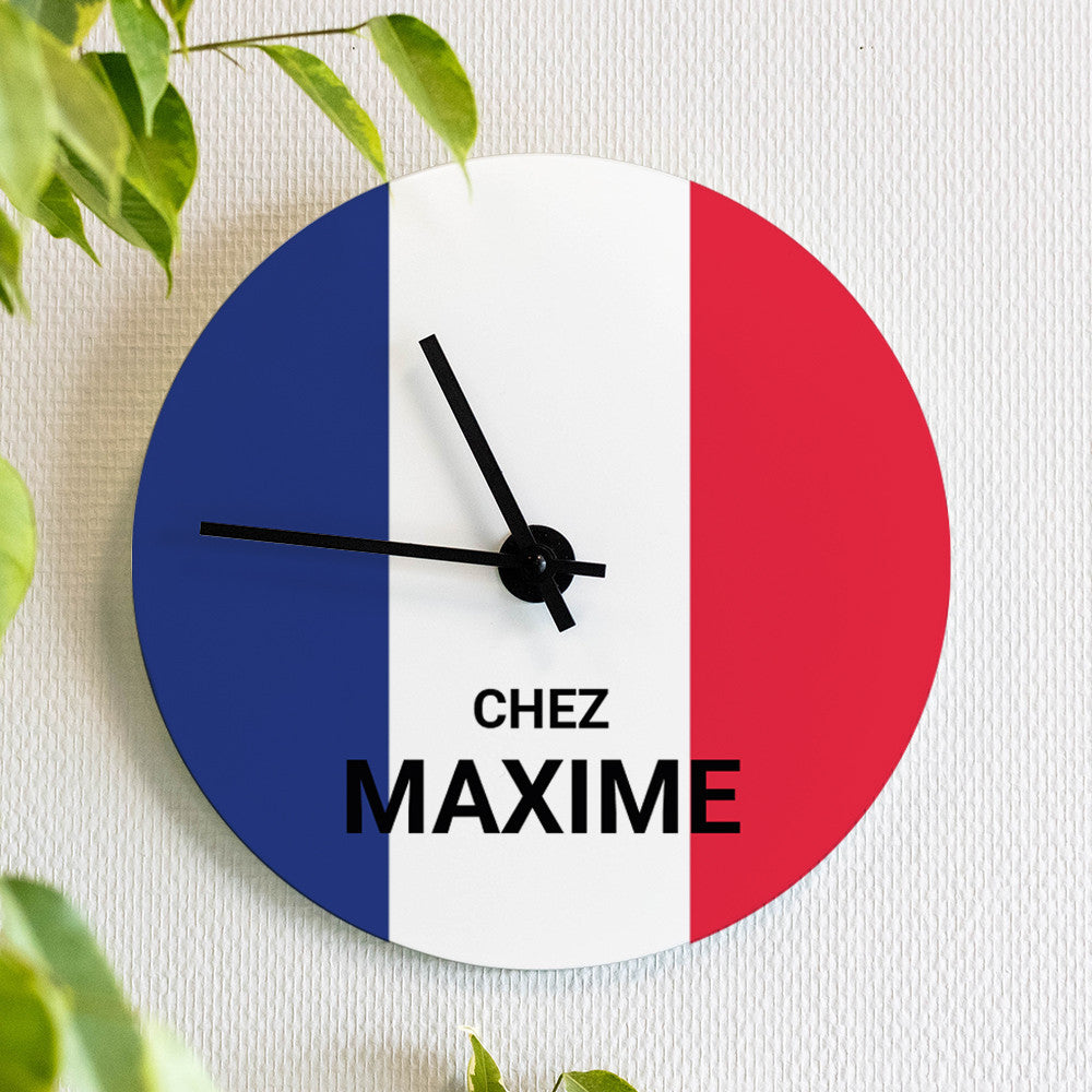 Horloge Murale France à Personnaliser - Horloge Originale