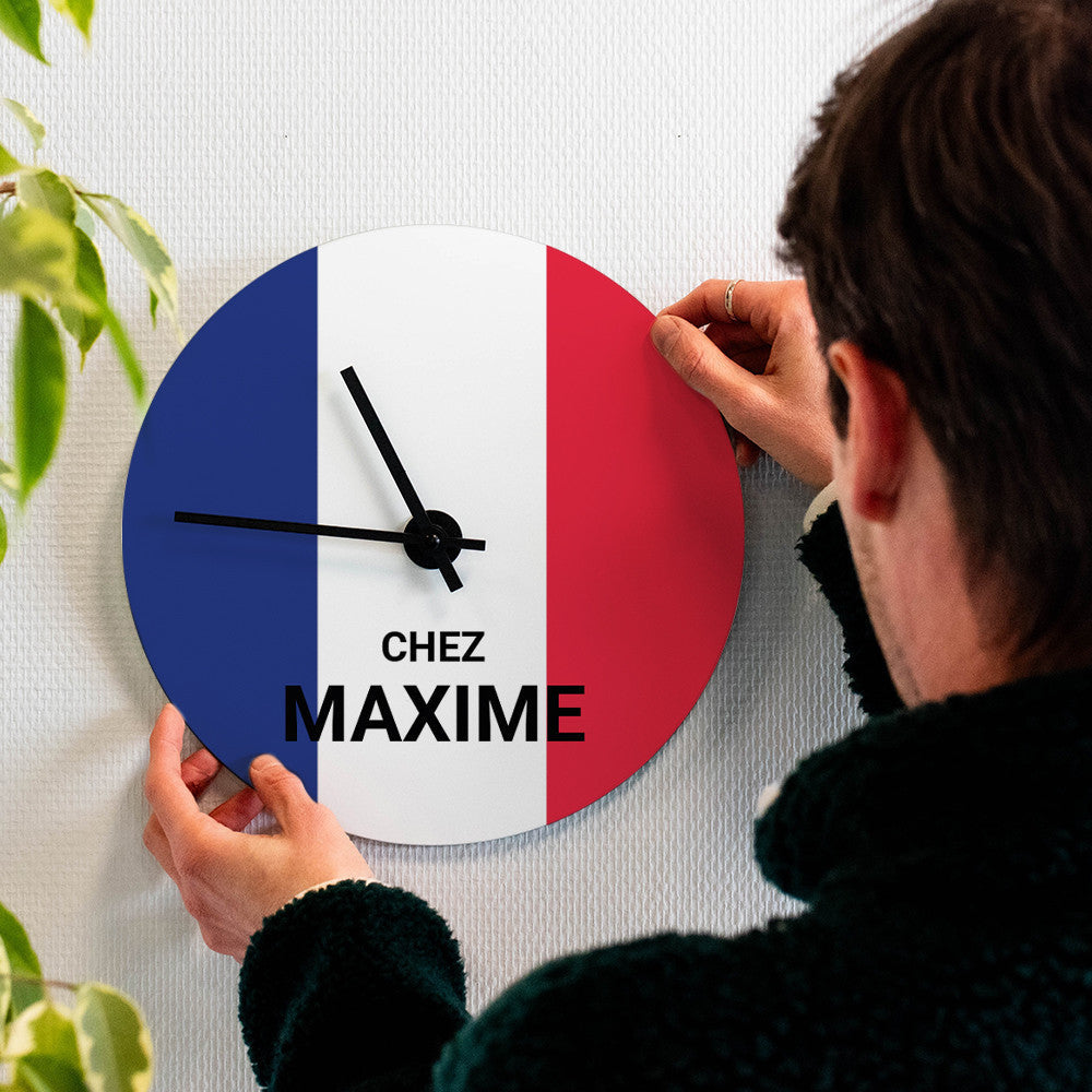 Horloge Murale France à Personnaliser - Horloge Originale