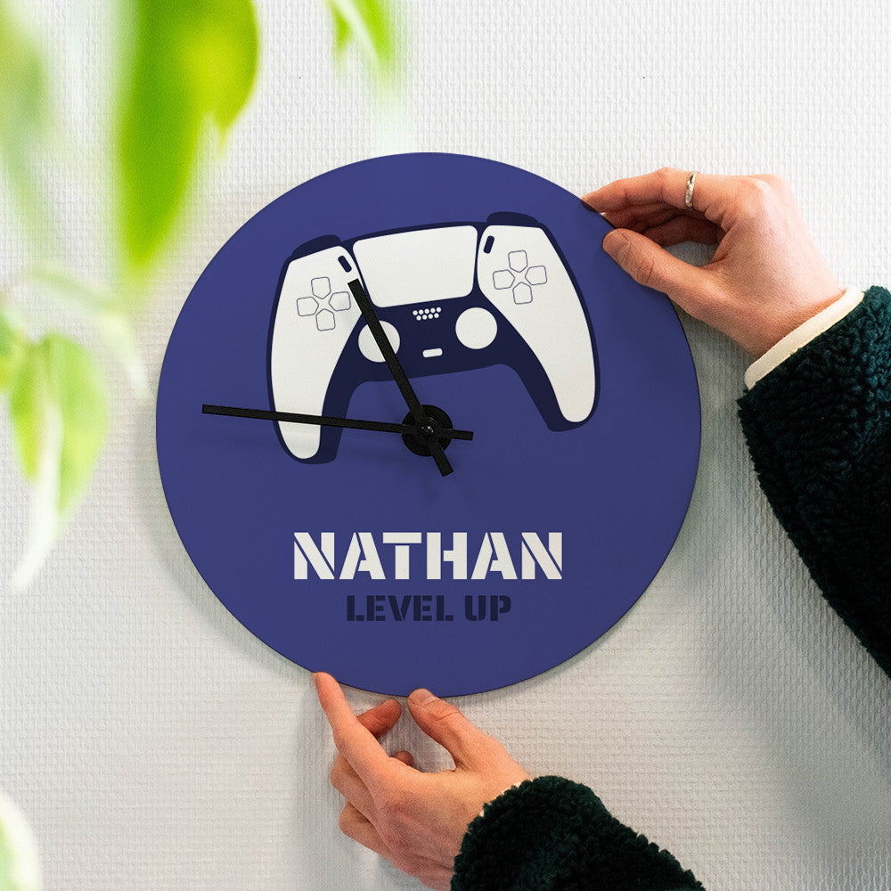 Horloge Murale Gaming à Personnaliser - Horloge Originale