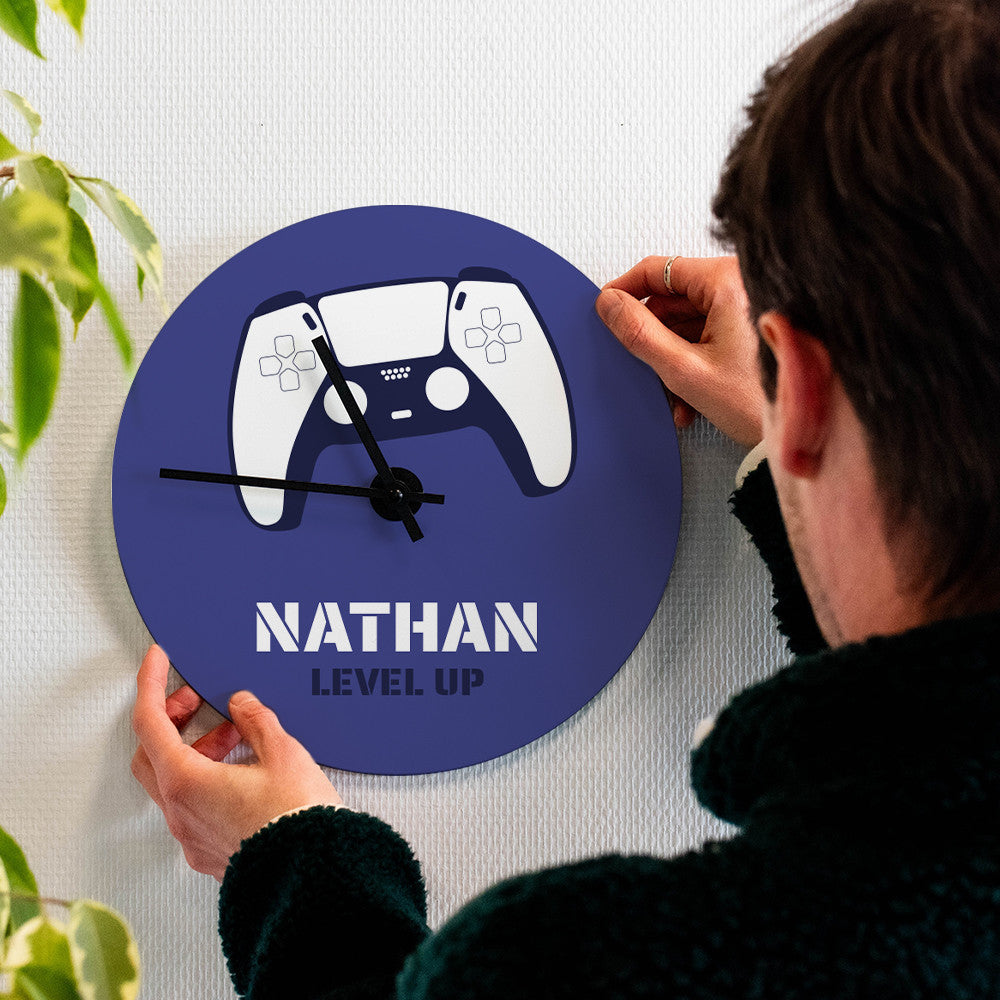 Horloge Murale Gaming à Personnaliser - Horloge Originale