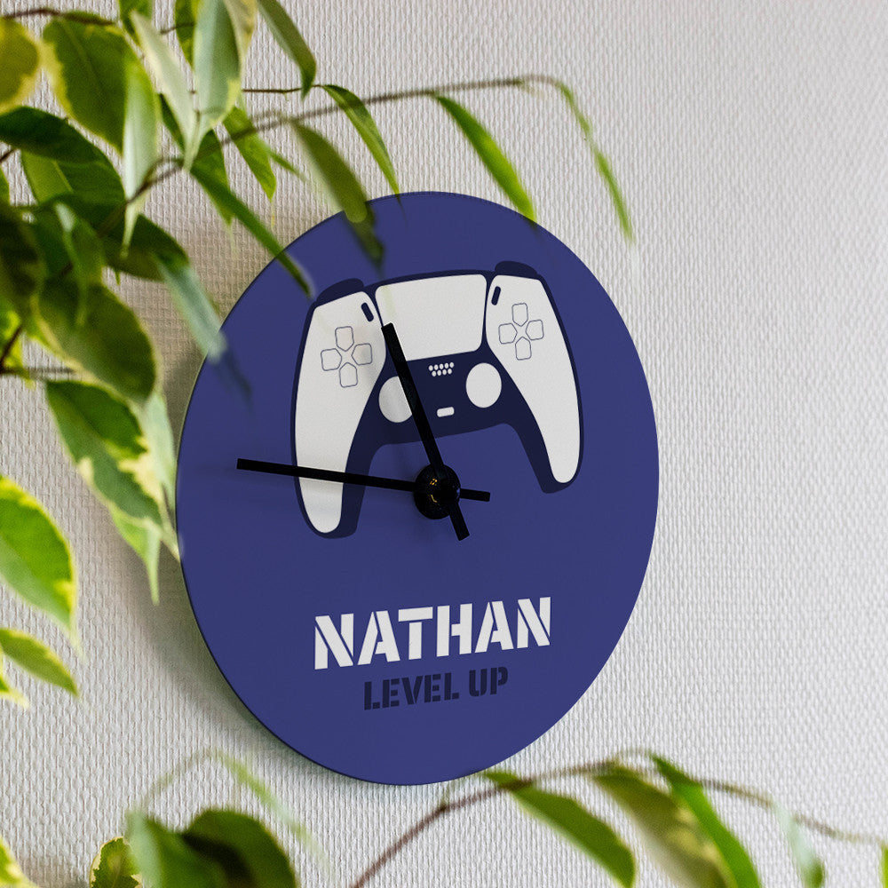 Horloge Murale Gaming à Personnaliser - Horloge Originale
