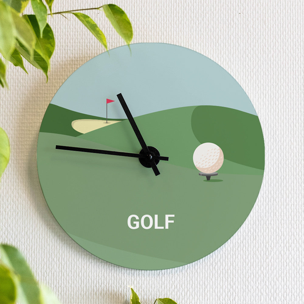 Horloge Murale Golf à Personnaliser - Horloge Originale