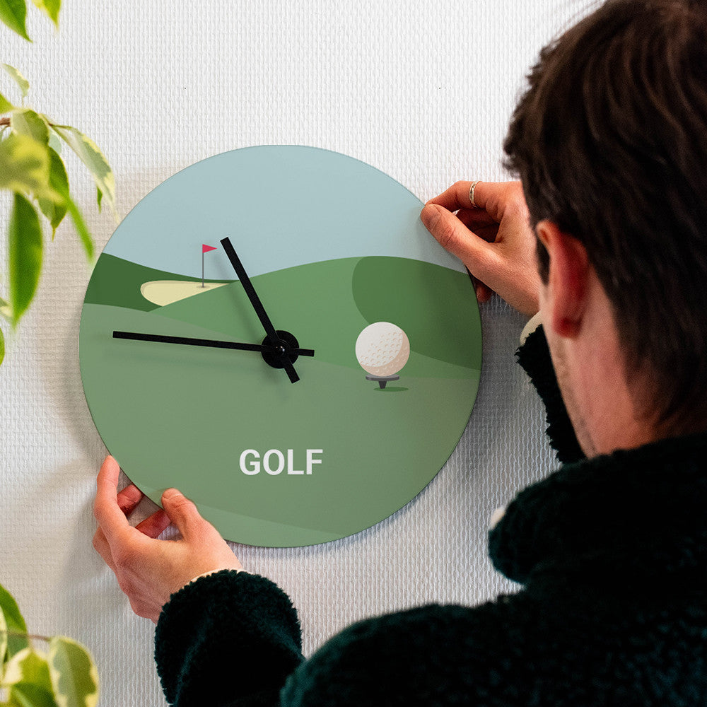 Horloge Murale Golf à Personnaliser - Horloge Originale