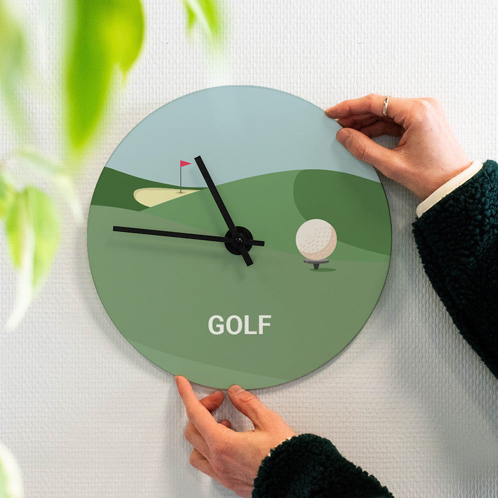 Horloge Murale Golf à Personnaliser - Horloge Originale