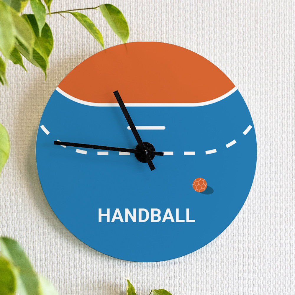 Horloge Murale Handball à Personnaliser - Horloge Originale