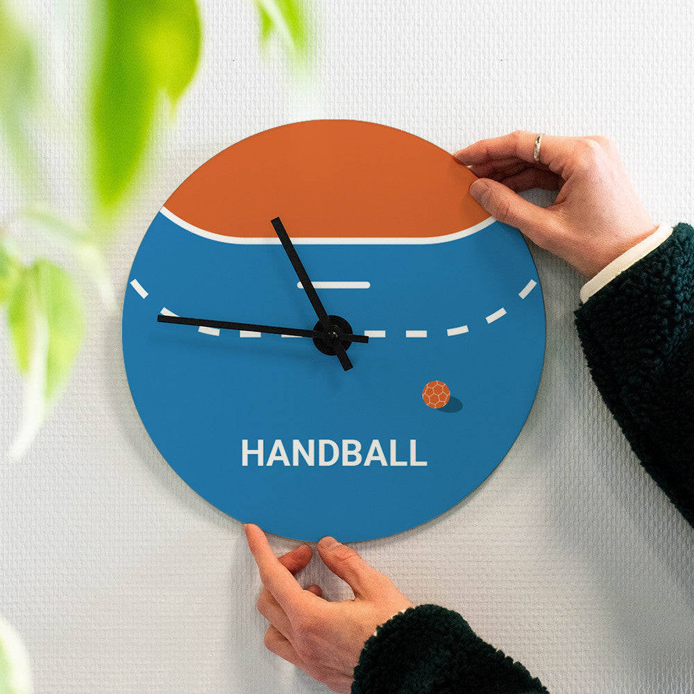 Horloge Murale Handball à Personnaliser - Horloge Originale