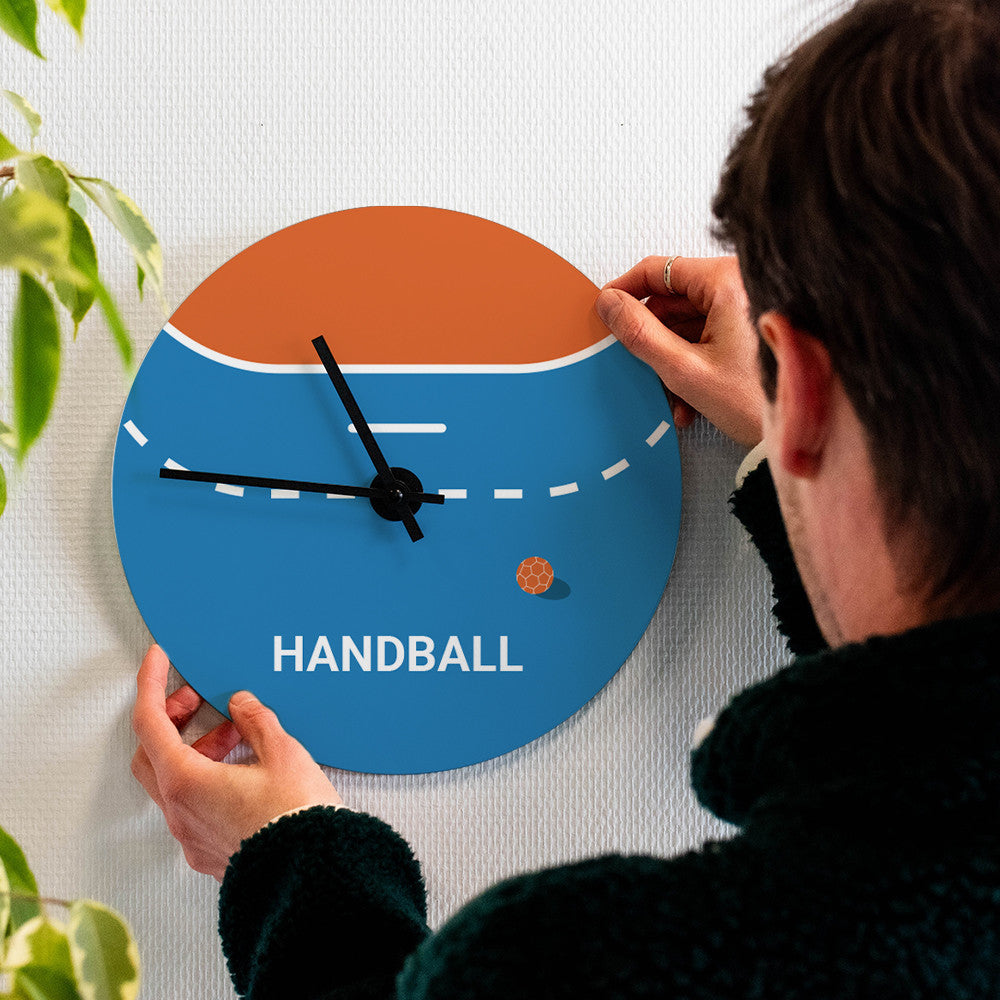 Horloge Murale Handball à Personnaliser - Horloge Originale