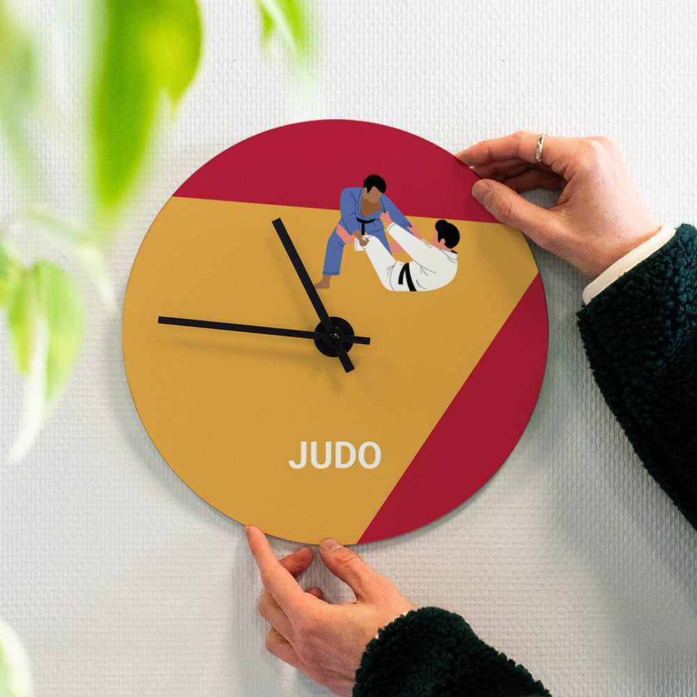 Horloge Murale Judo à Personnaliser - Horloge Originale