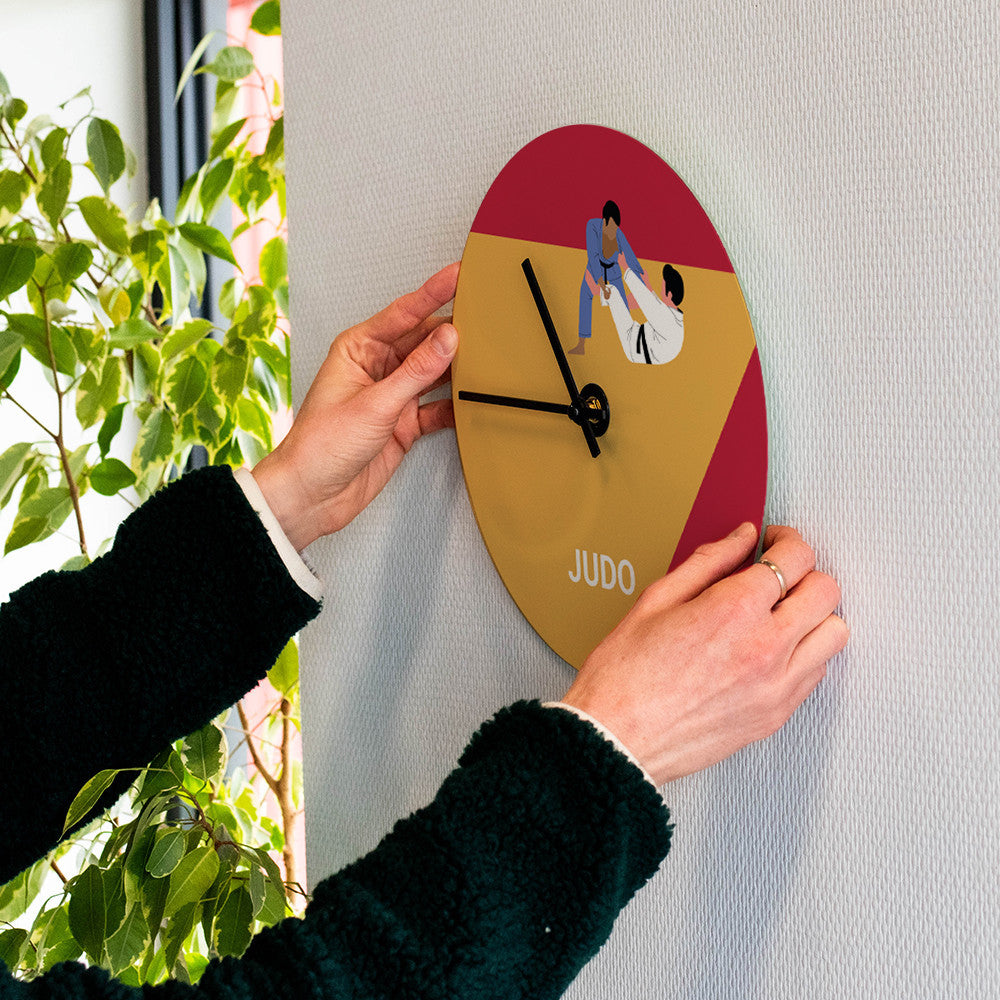 Horloge Murale Judo à Personnaliser - Horloge Originale