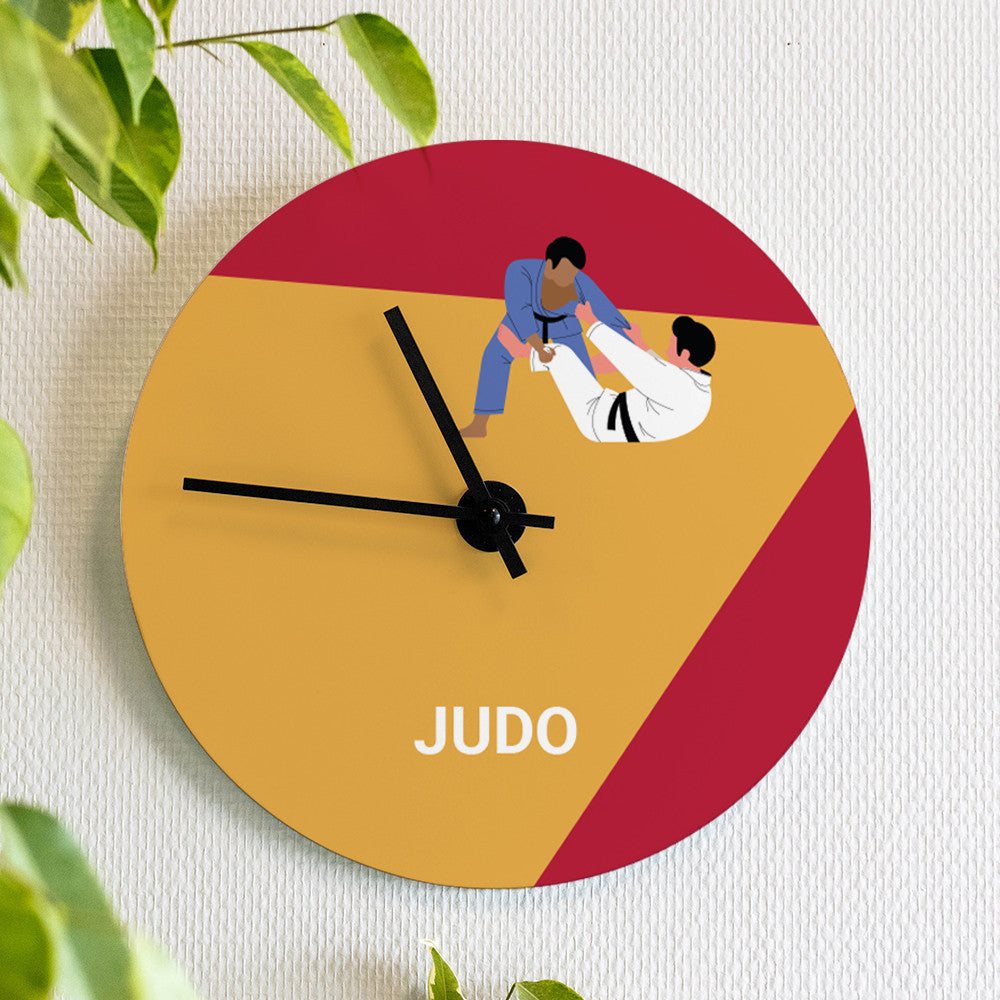 Horloge Murale Judo à Personnaliser - Horloge Originale