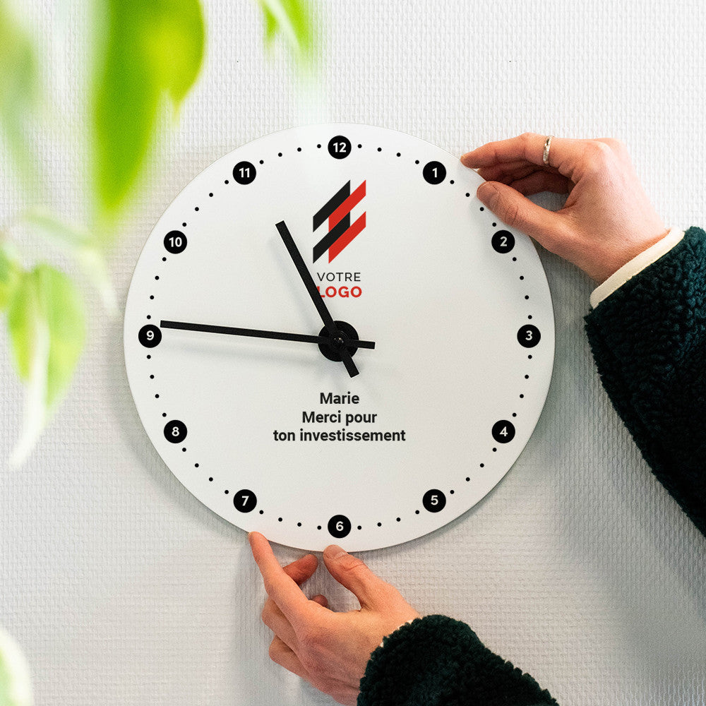 Horloge Murale Logo à Personnaliser - Horloge Originale