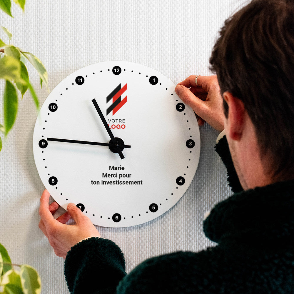 Horloge Murale Logo à Personnaliser - Horloge Originale