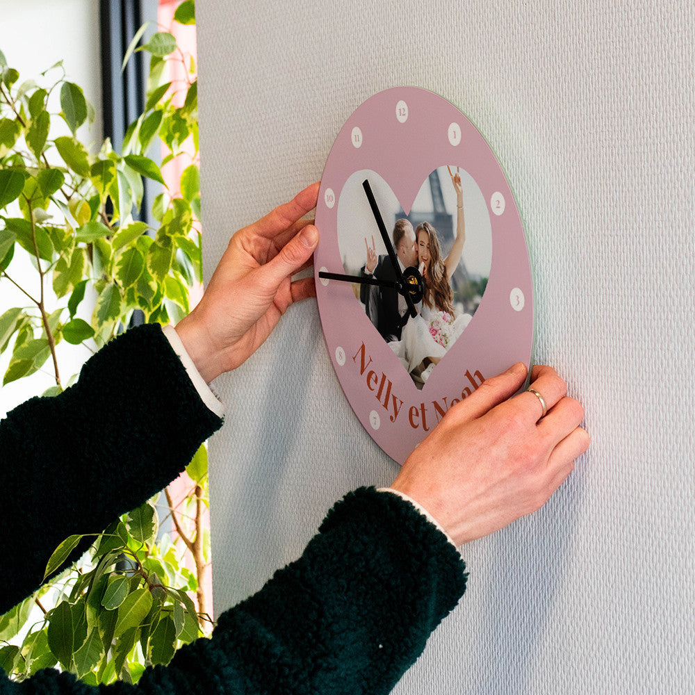 Horloge Murale Mariage à Personnaliser - Horloge Originale