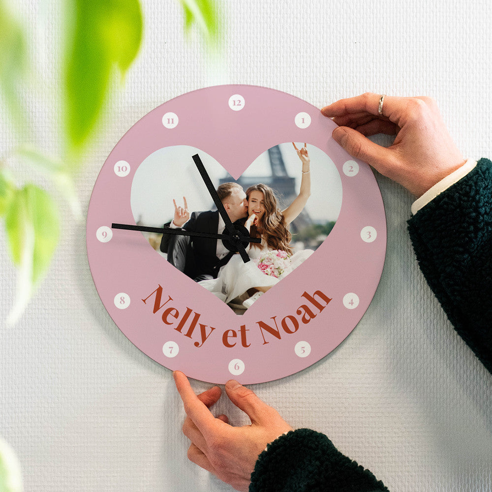 Horloge Murale Mariage à Personnaliser - Horloge Originale