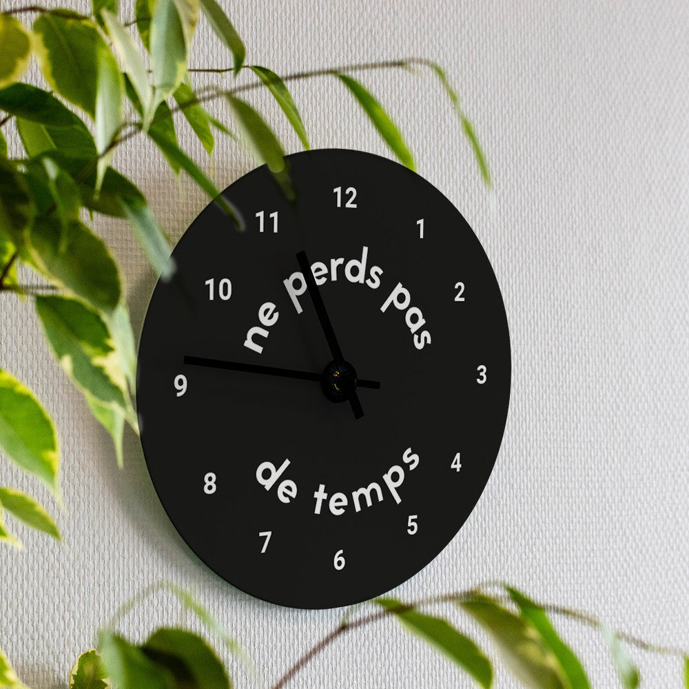 Horloge Murale Message à Personnaliser - Horloge Originale