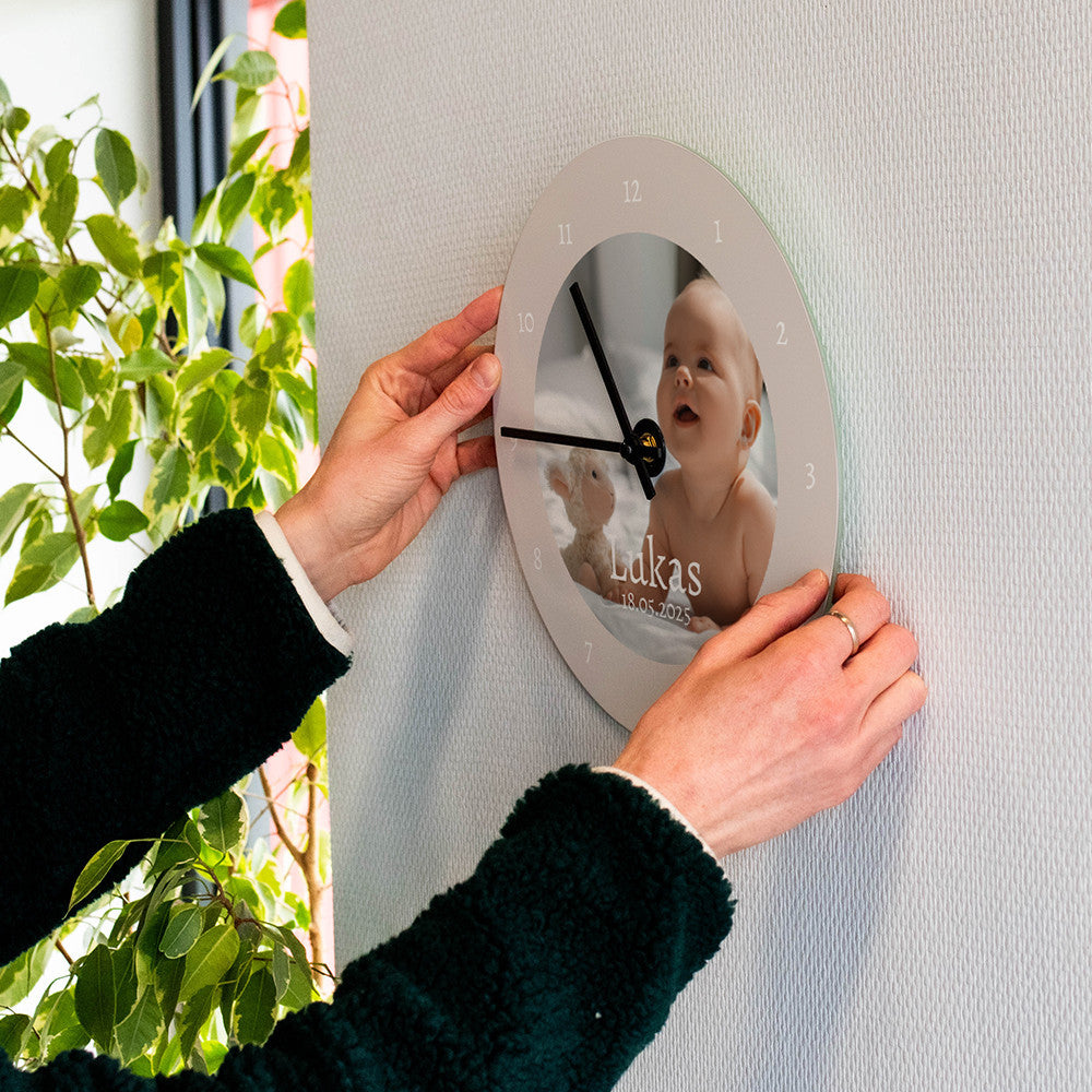Horloge Murale Naissance à Personnaliser - Horloge Originale
