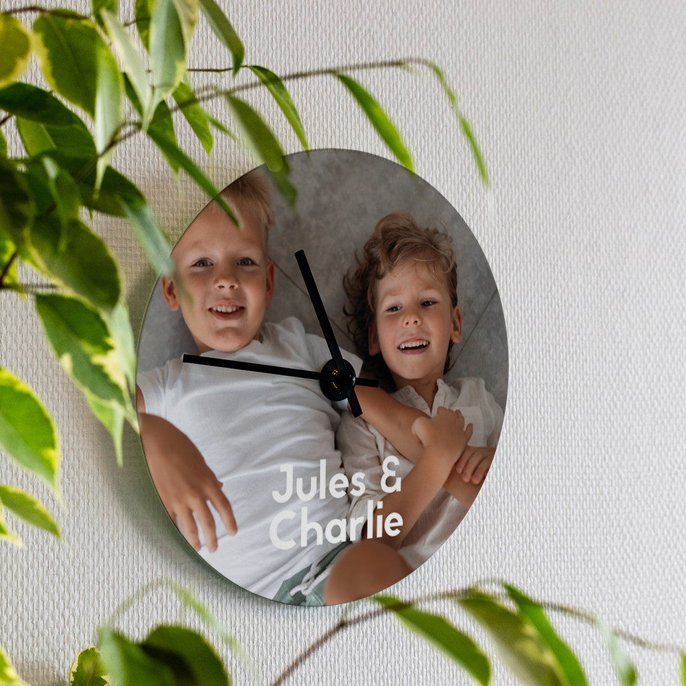 Horloge Murale Photo à Personnaliser - Horloge Originale