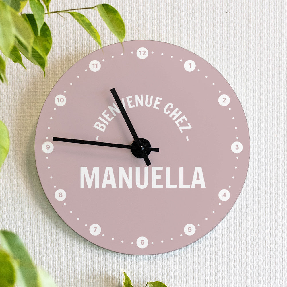 Horloge Murale Prénom à Personnaliser - Horloge Originale