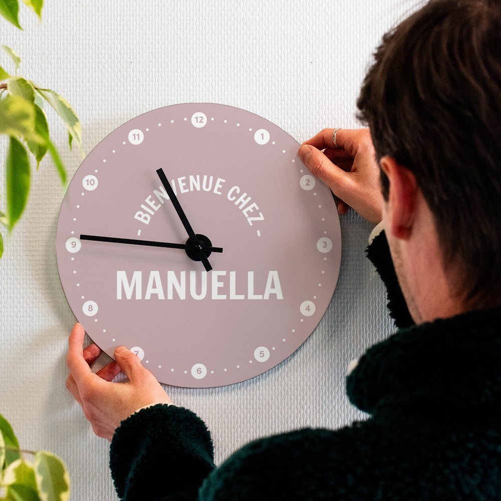Horloge Murale Prénom à Personnaliser - Horloge Originale