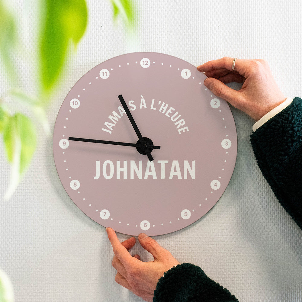 Horloge Murale Prénom à Personnaliser - Horloge Originale