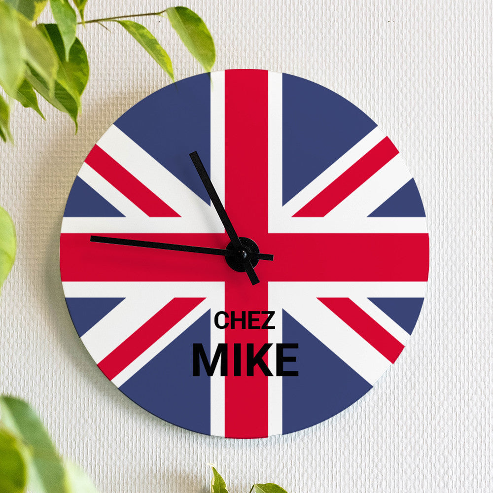 Horloge Murale Royaume-Uni à Personnaliser - Horloge Originale