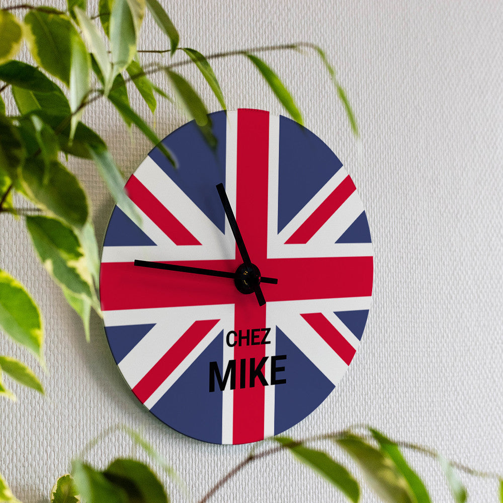 Horloge Murale Royaume-Uni à Personnaliser - Horloge Originale