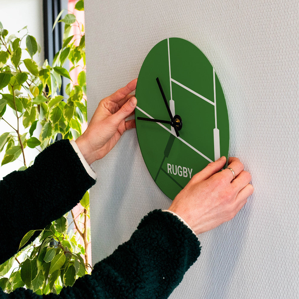 Horloge Murale Rugby à Personnaliser - Horloge Originale