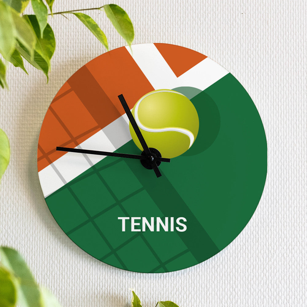 Horloge Murale Tennis à Personnaliser - Horloge Originale