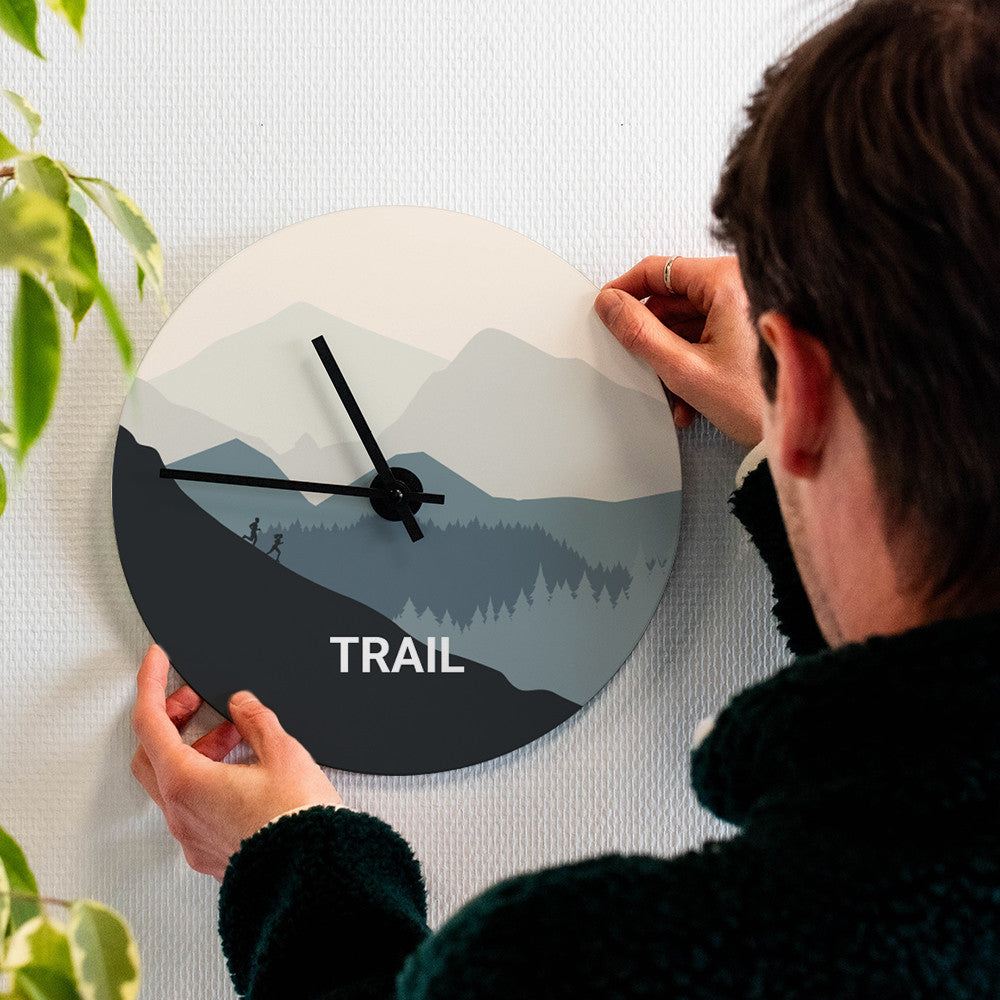 Horloge Murale Trail à Personnaliser - Horloge Originale