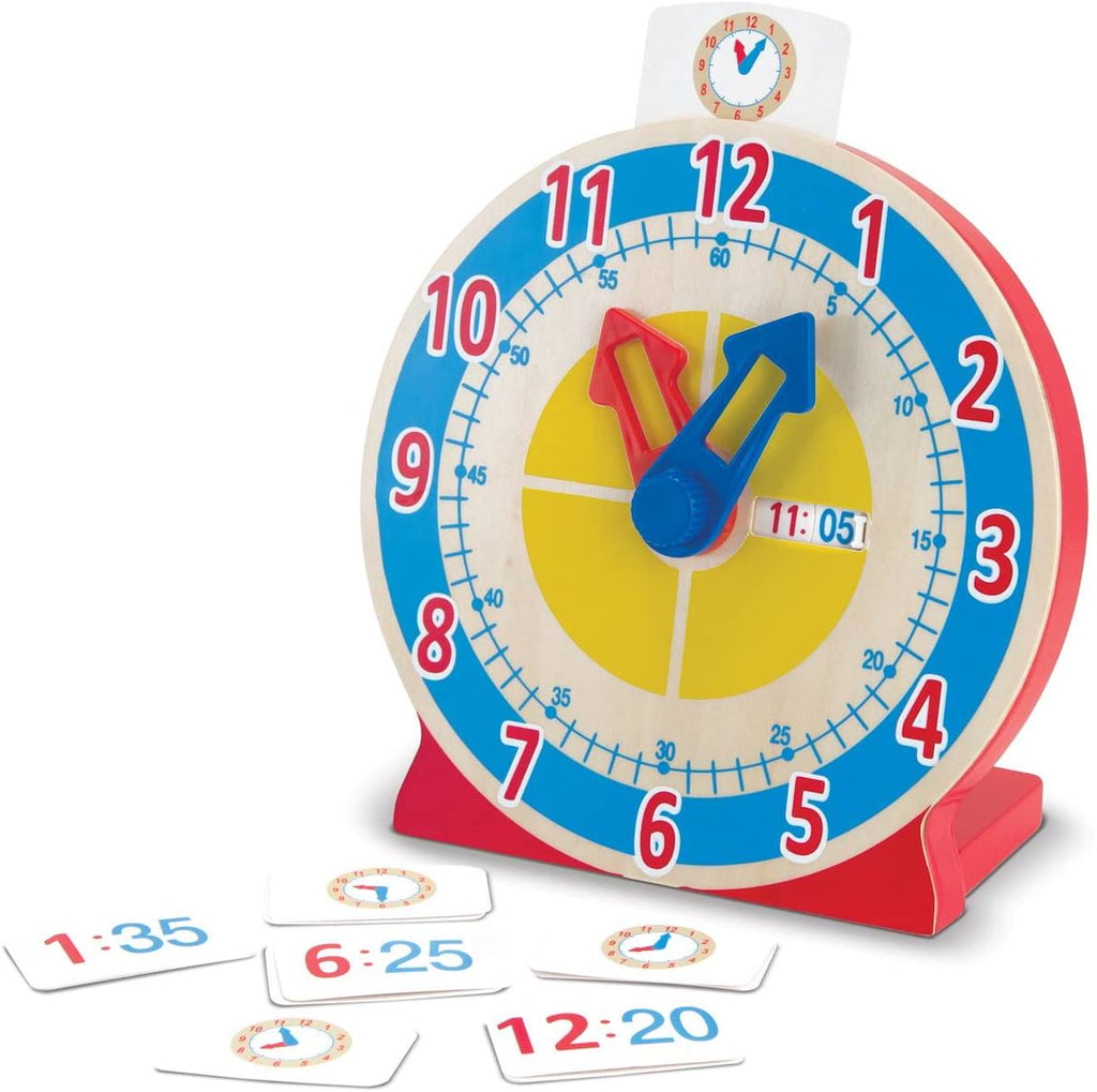 Horloge tourne et dis l'heure bleu