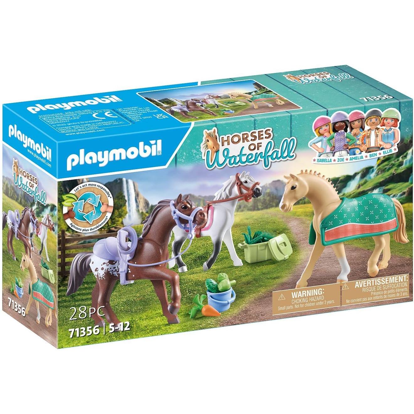 Horses of waterfall 3 chevaux : morgan, quarter horse & shagya 71356 multicolore