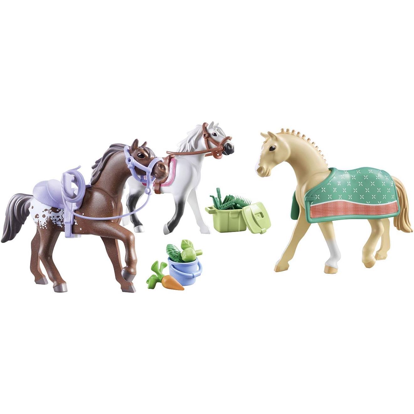 Horses of waterfall 3 chevaux : morgan, quarter horse & shagya 71356 multicolore