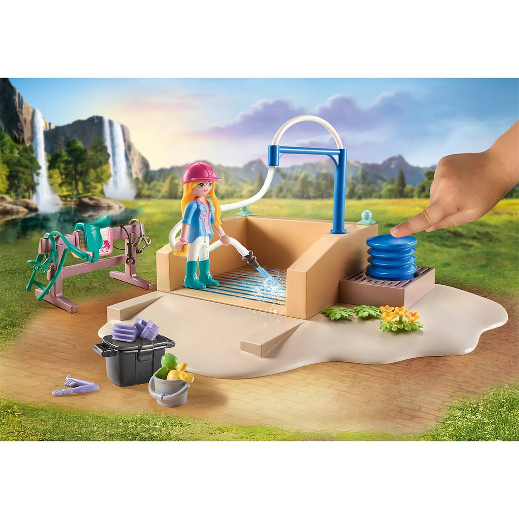 Horses of waterfall isabella & lioness avec aire de lavage pour chevaux 71354 multicolore